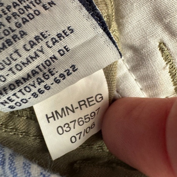 Vintage Tommy Hilfiger Women Y2K‎ Low Rise Bootcut Pants Size 4 Khaki Stretch - Picture 4 of 9